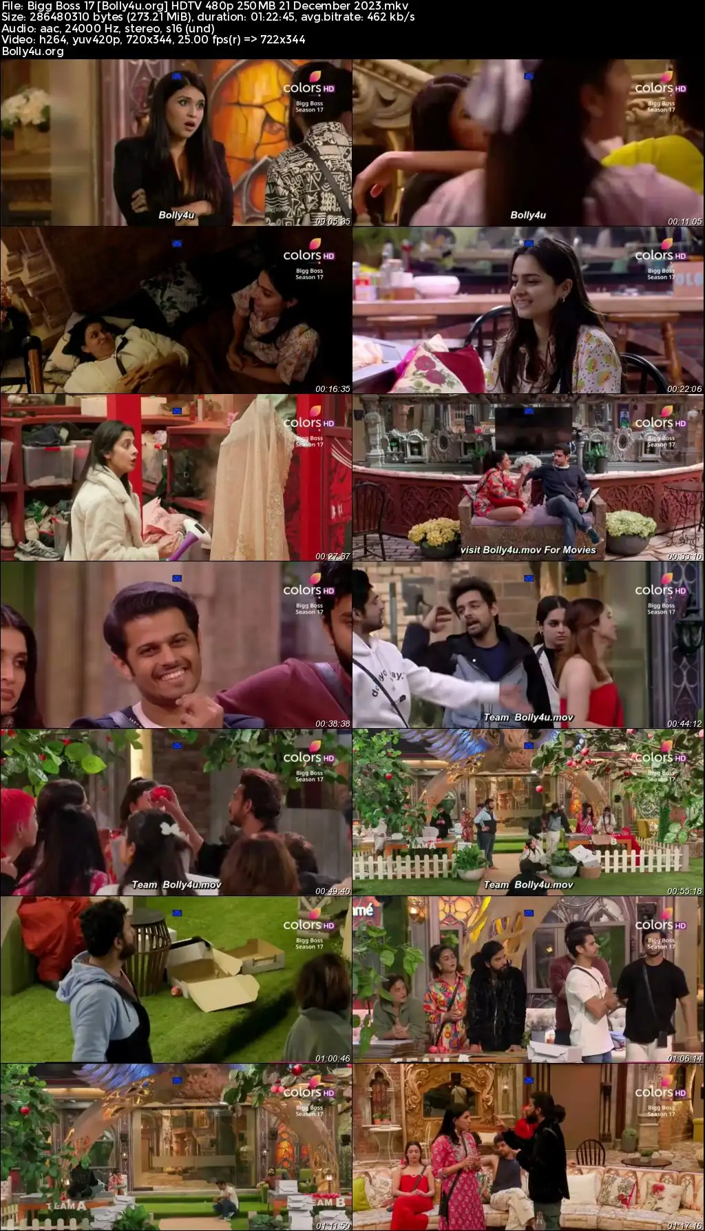 Bigg Boss 17 HDTV 480p 250MB 21 December 2023 Download