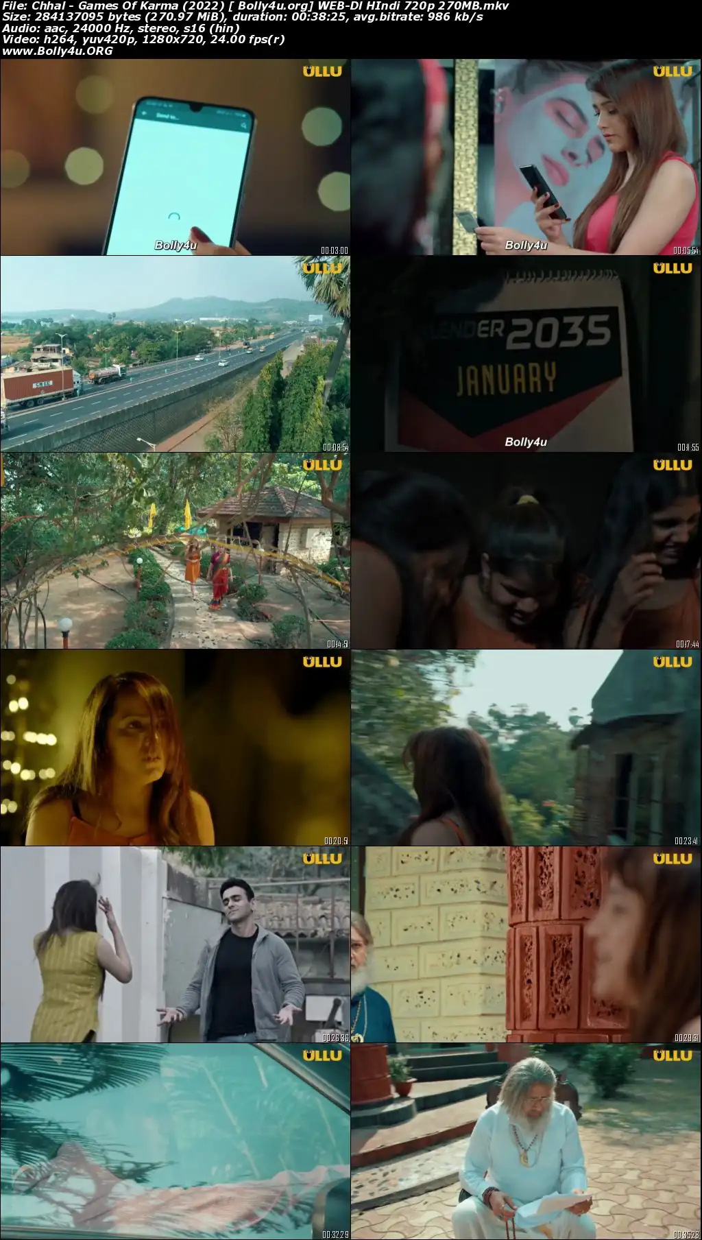 Chhal Games Of Karma 2022 WEB-DL 270Mb Hindi ULLU 720p Download