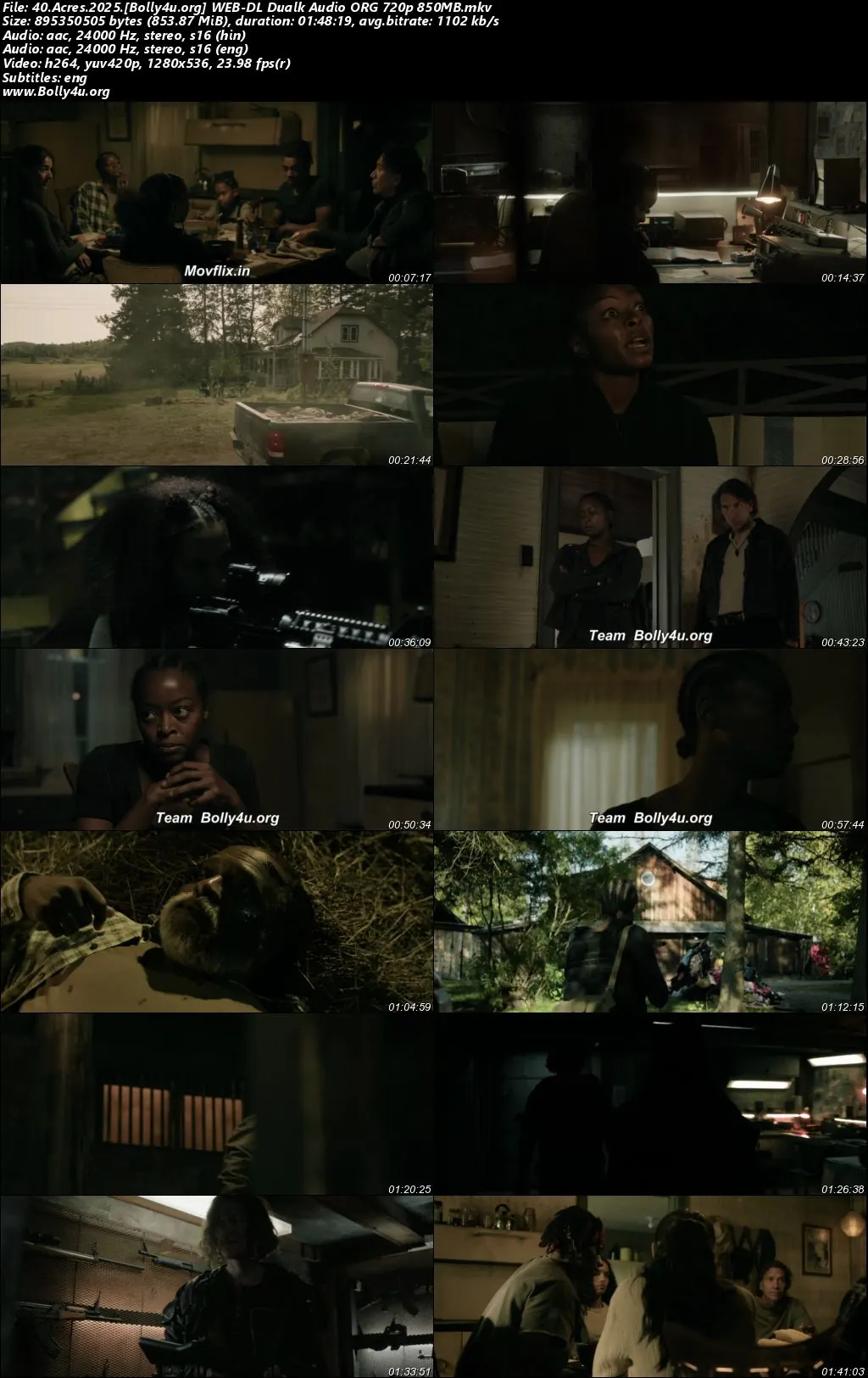40 Acres 2025 WEB-DL Hindi Dual Audio ORG Full Movie Download 1080p  720p  480p