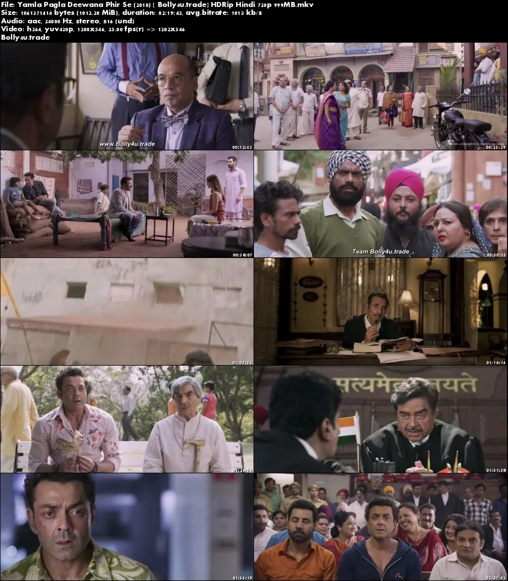 Yamla Pagla Deewana Phir Se 2018 HDRip 400MB Hindi 480p Download