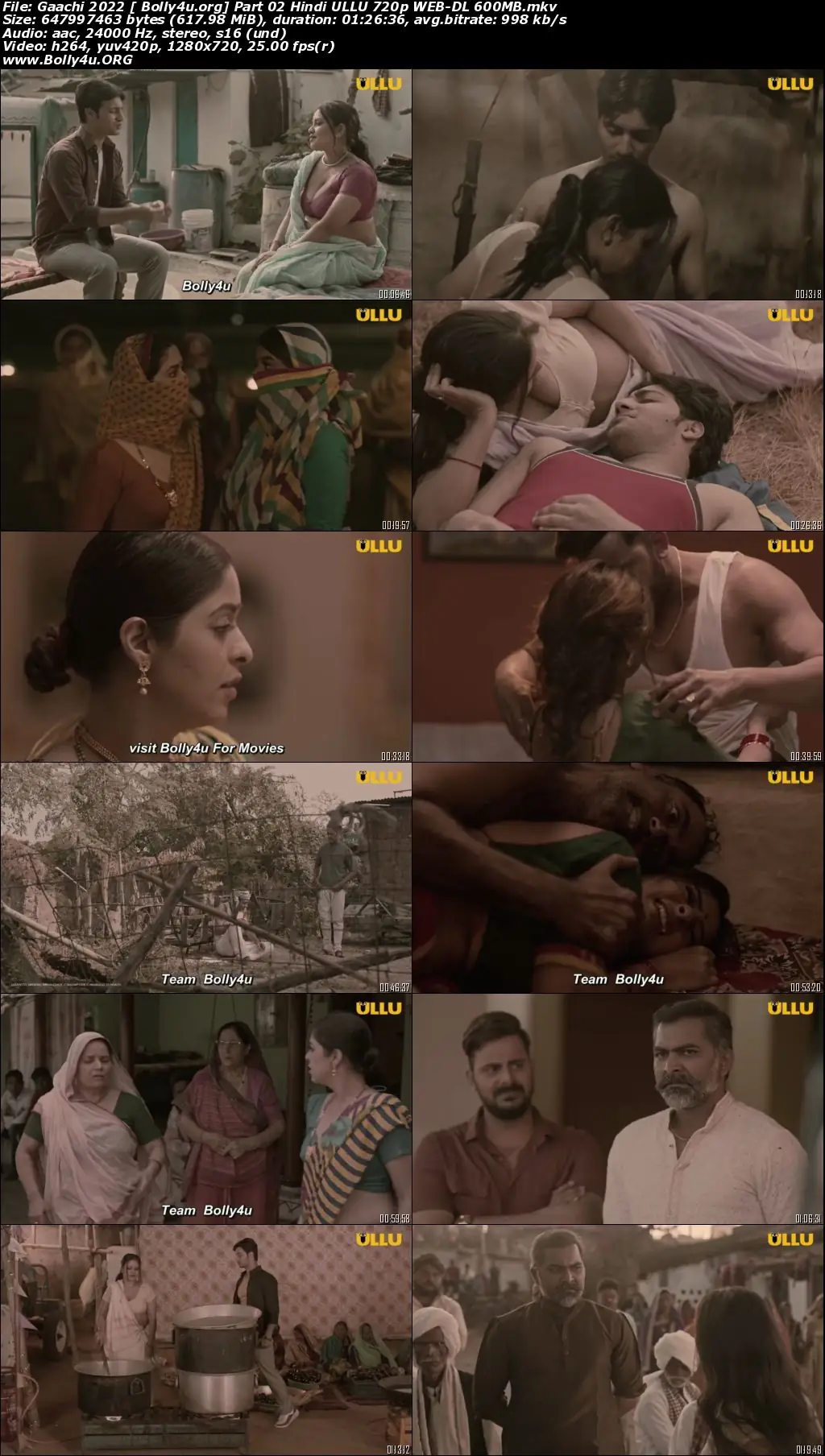 Gaachi 2022 WEB-DL 280Mb Hindi Part 02 ULLU 480p Download