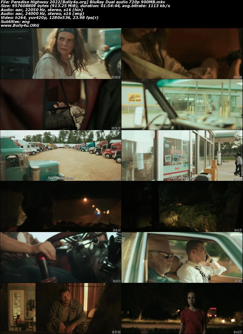 Paradise Highway 2022 BluRay Hindi Dual Audio ORG Full Movie Download 1080p  720p  480p