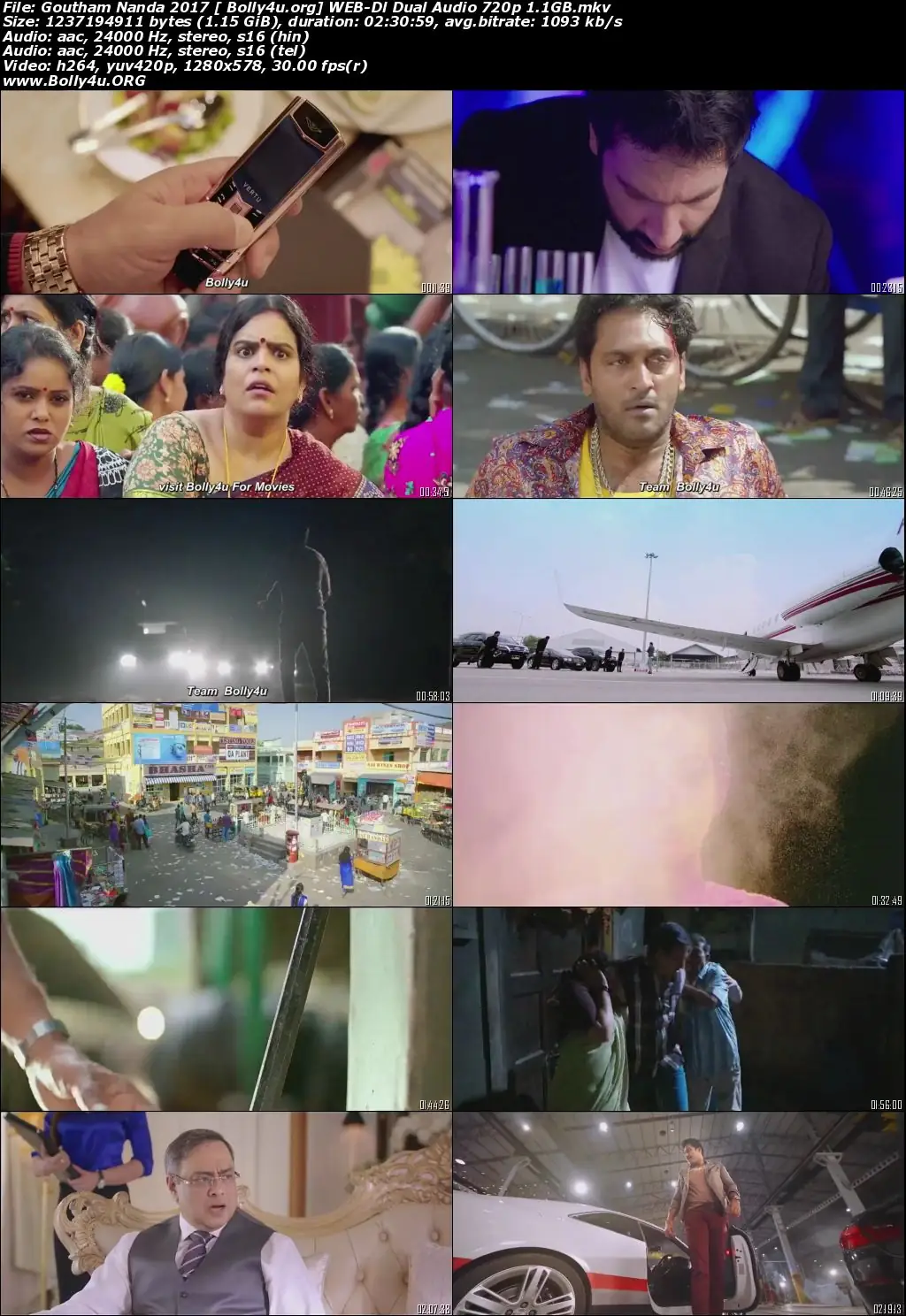 Goutham Nanda 2017 HDRip UNCUT Hindi Dual Audio 720p Download