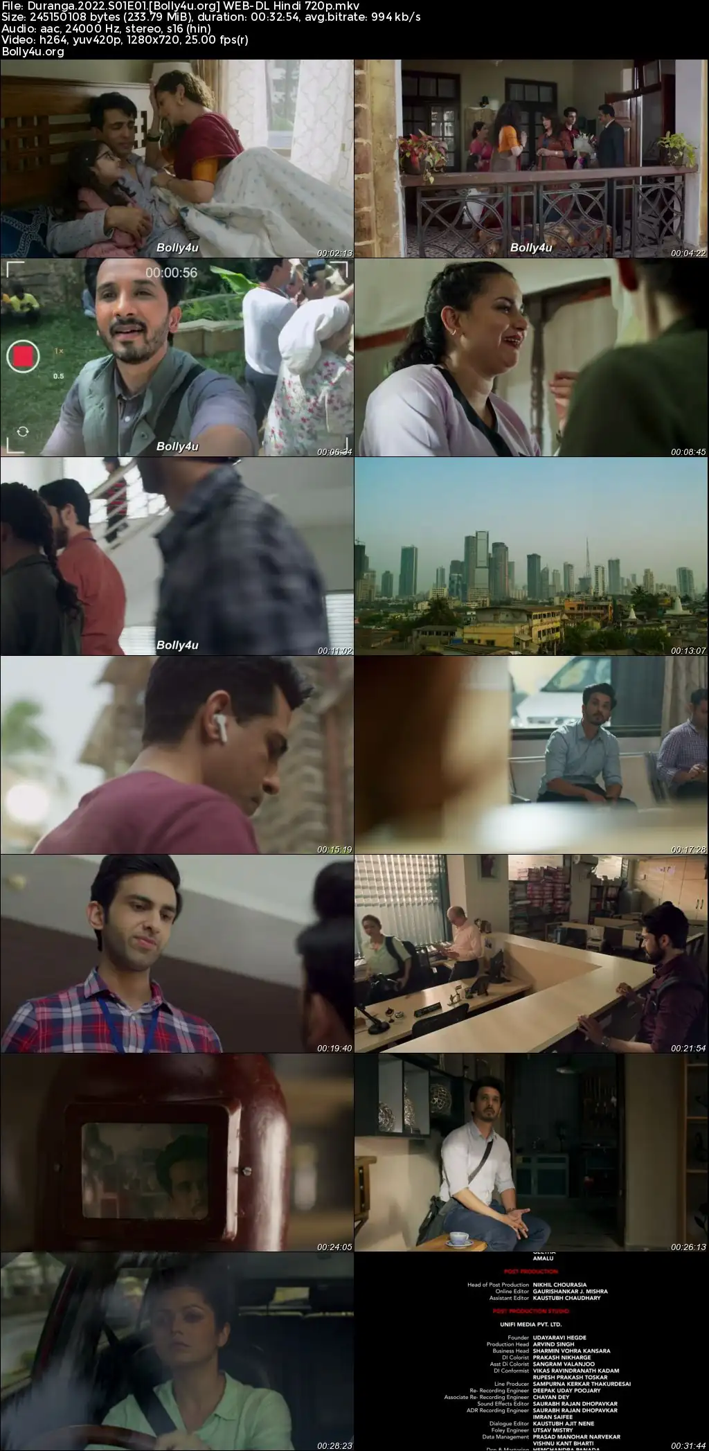 Duranga 2022 WEB-DL Hindi S01 Complete Download 720p  480p