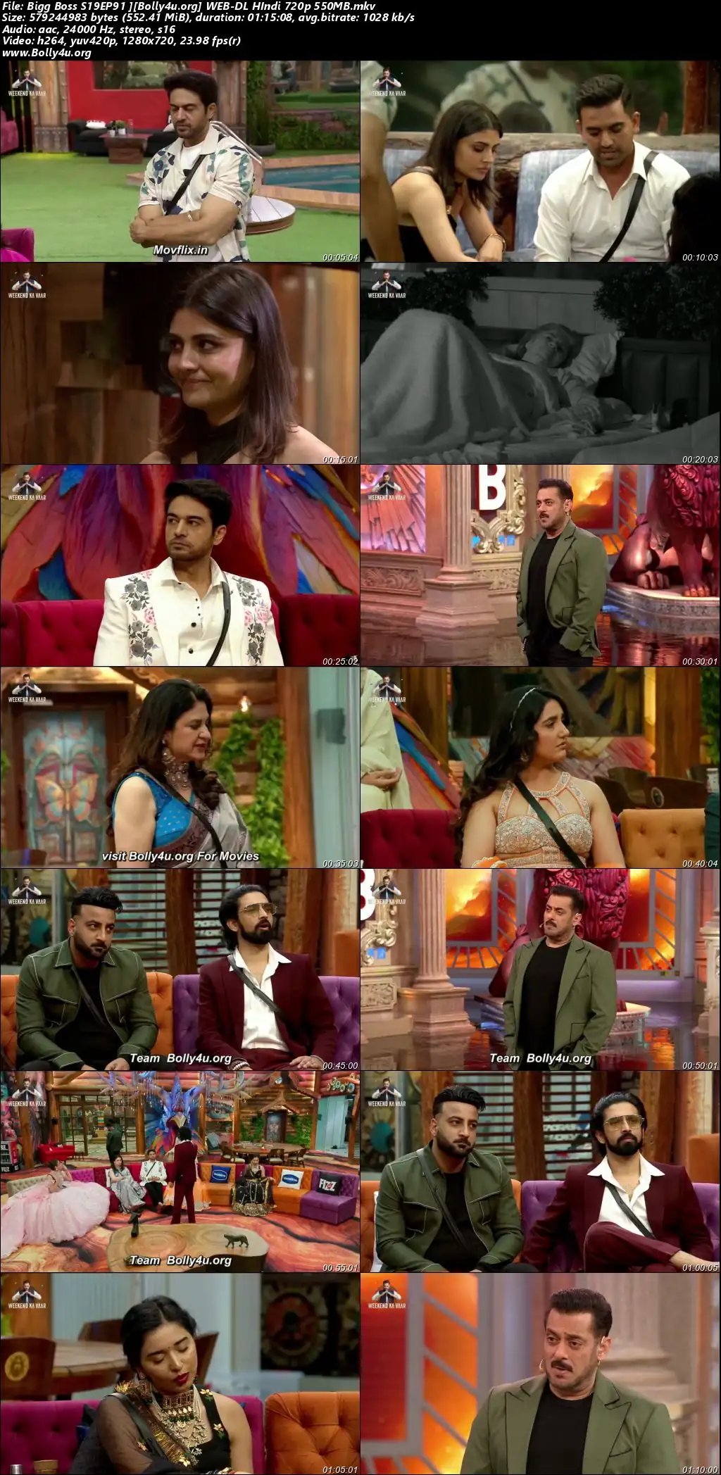 Bigg Boss 2025 WEB-DL Hindi S19EP91 Download 720p  480p