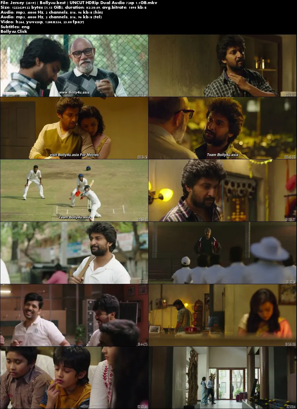 Jersey 2019 HDRip 1.1Gb UNCUT Hindi Dual Audio 720p Download