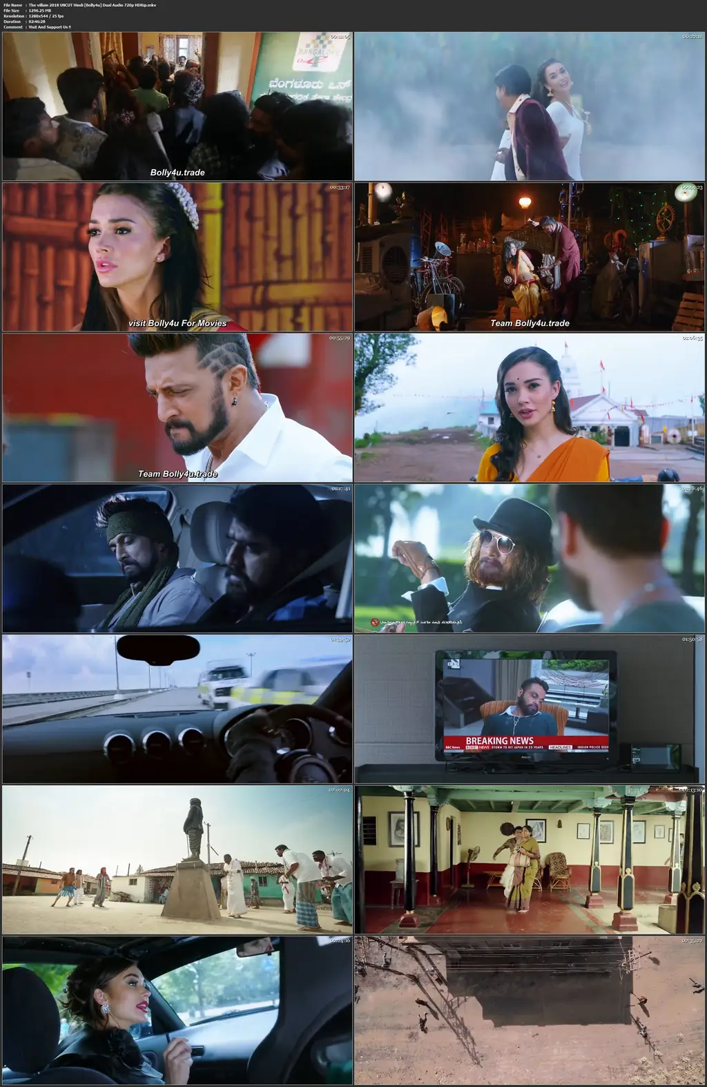 The Villain 2018 HDRip 500MB UNCUT Hindi Dual Audio 480p still 1  Bolly4u Official
