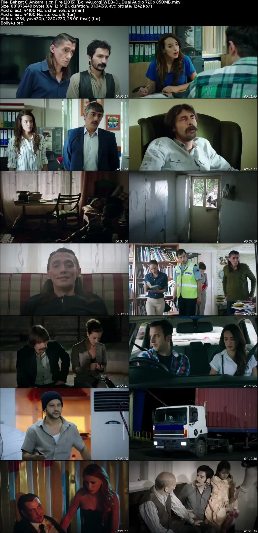 Behzat C Ankara is on Fire 2013 WEB-DL Hindi Dual Audio Full Movie Download 720p  480p