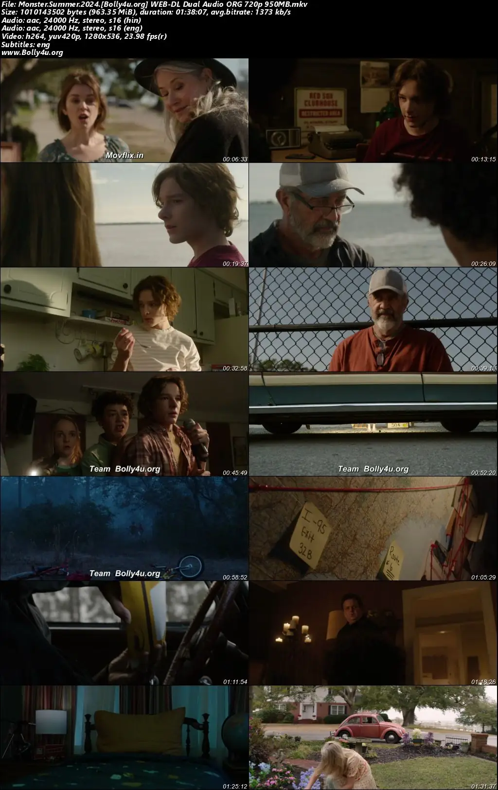 Monster Summer 2024 WEB-DL Hindi Dual Audio ORG Full Movie Download 1080p  720p  480p