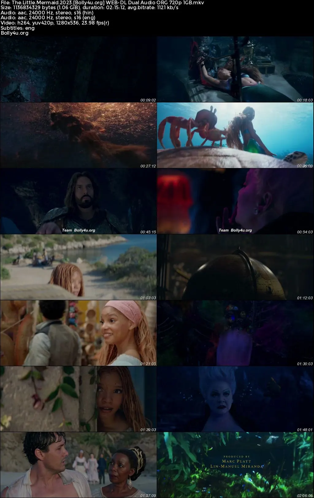 The Little Mermaid 2023 WEB-DL Hindi Dual Audio ORG Full Movie Download 1080p  720p  480p