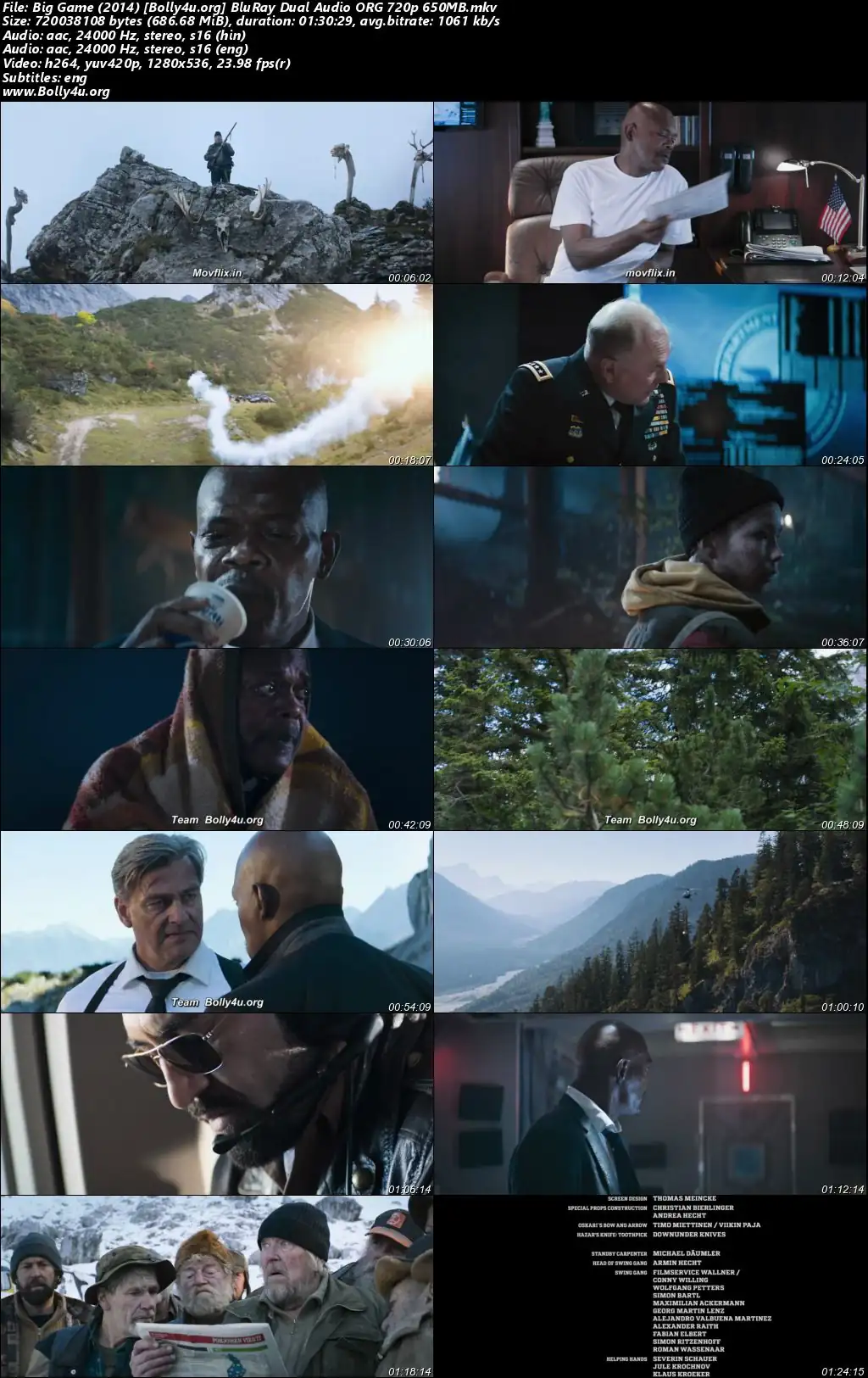 Big Game 2014 BluRay Hindi Dual Audio ORG Full Movie Download 1080p  720p  480p