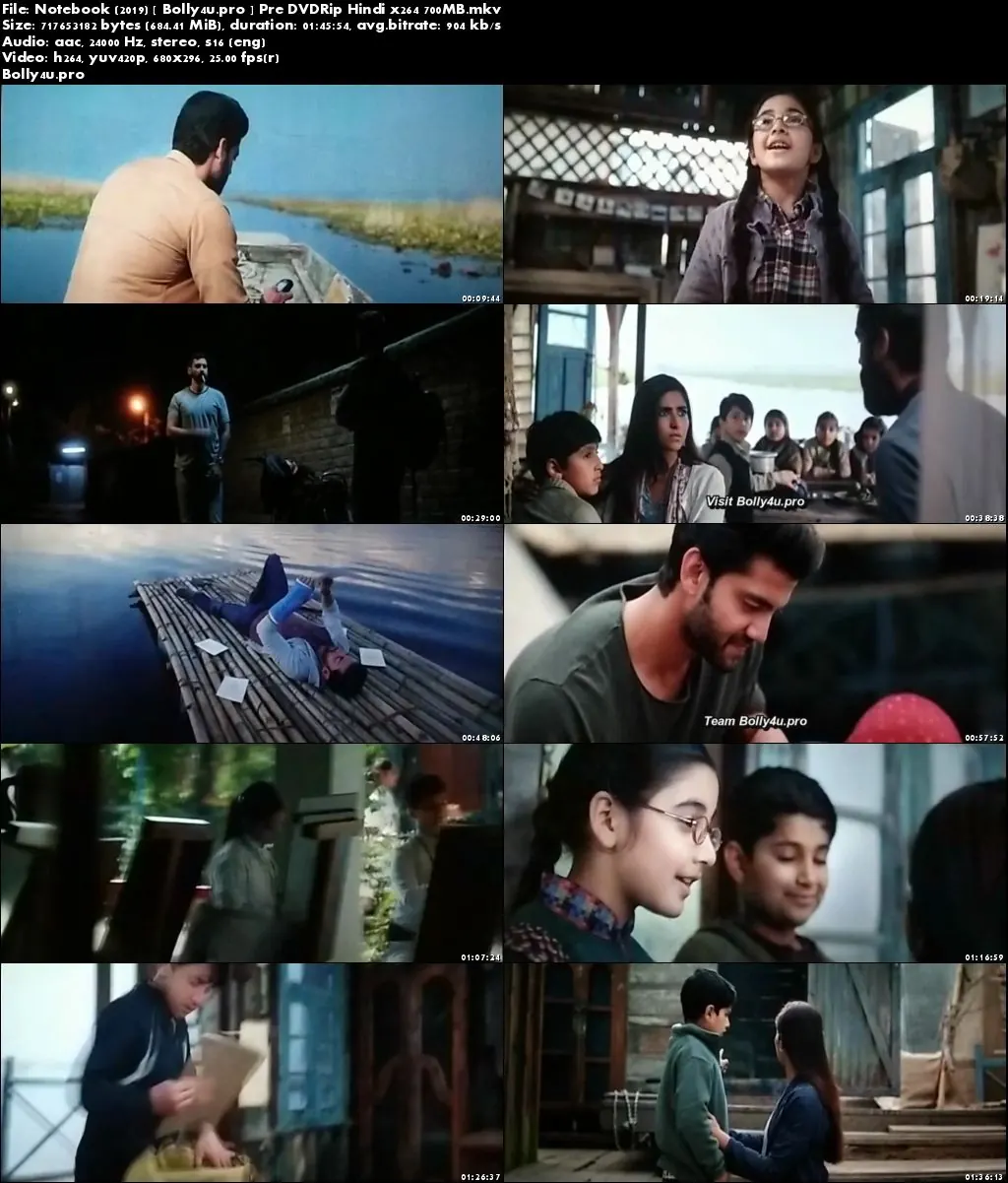 Notebook 2019 Pre DVDRip 700Mb Hindi x264 Download