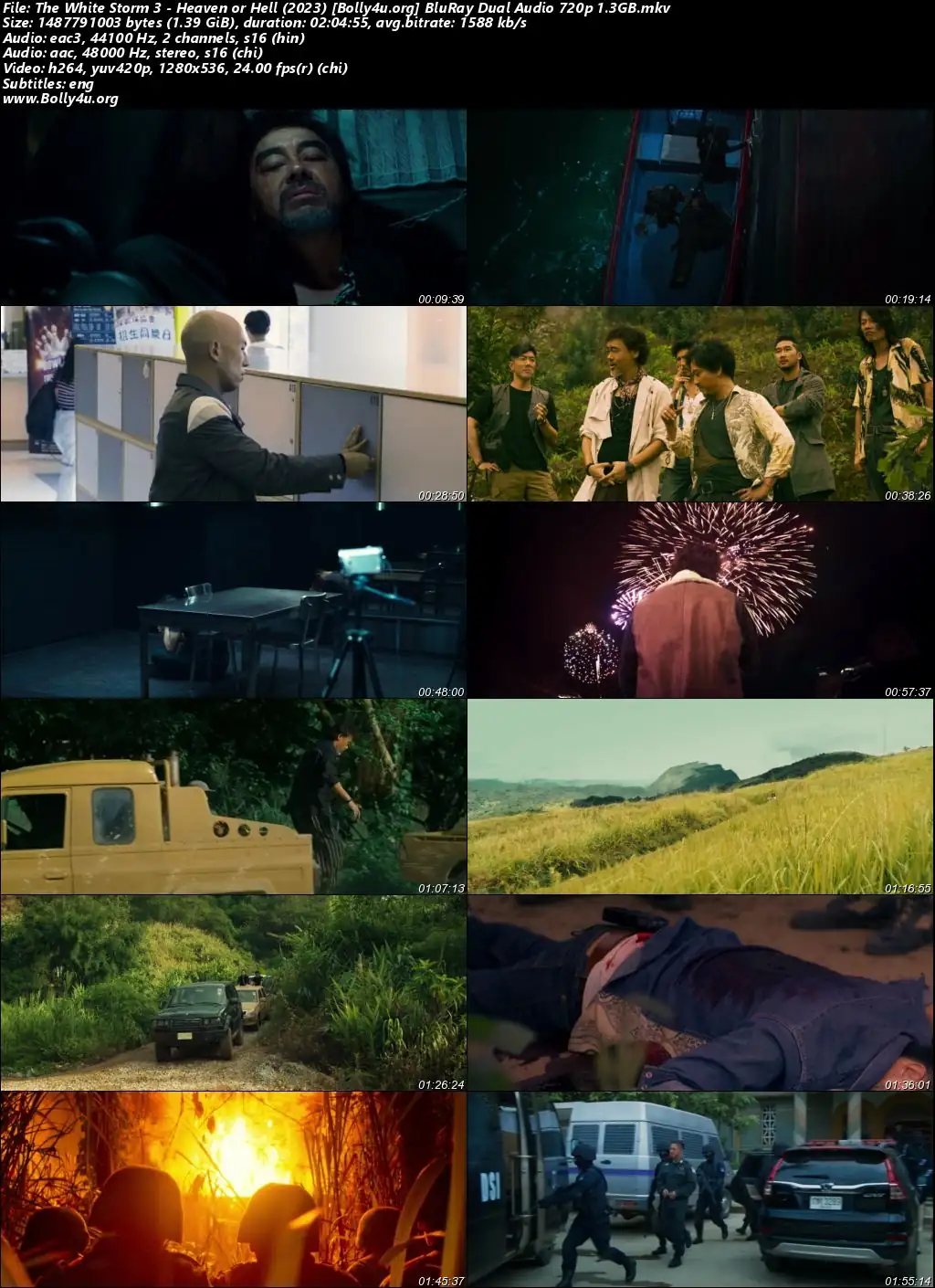 The White Storm 3 Heaven or Hell 2023 BluRay Hindi Dual Audio Full Movie Download 720p  480p