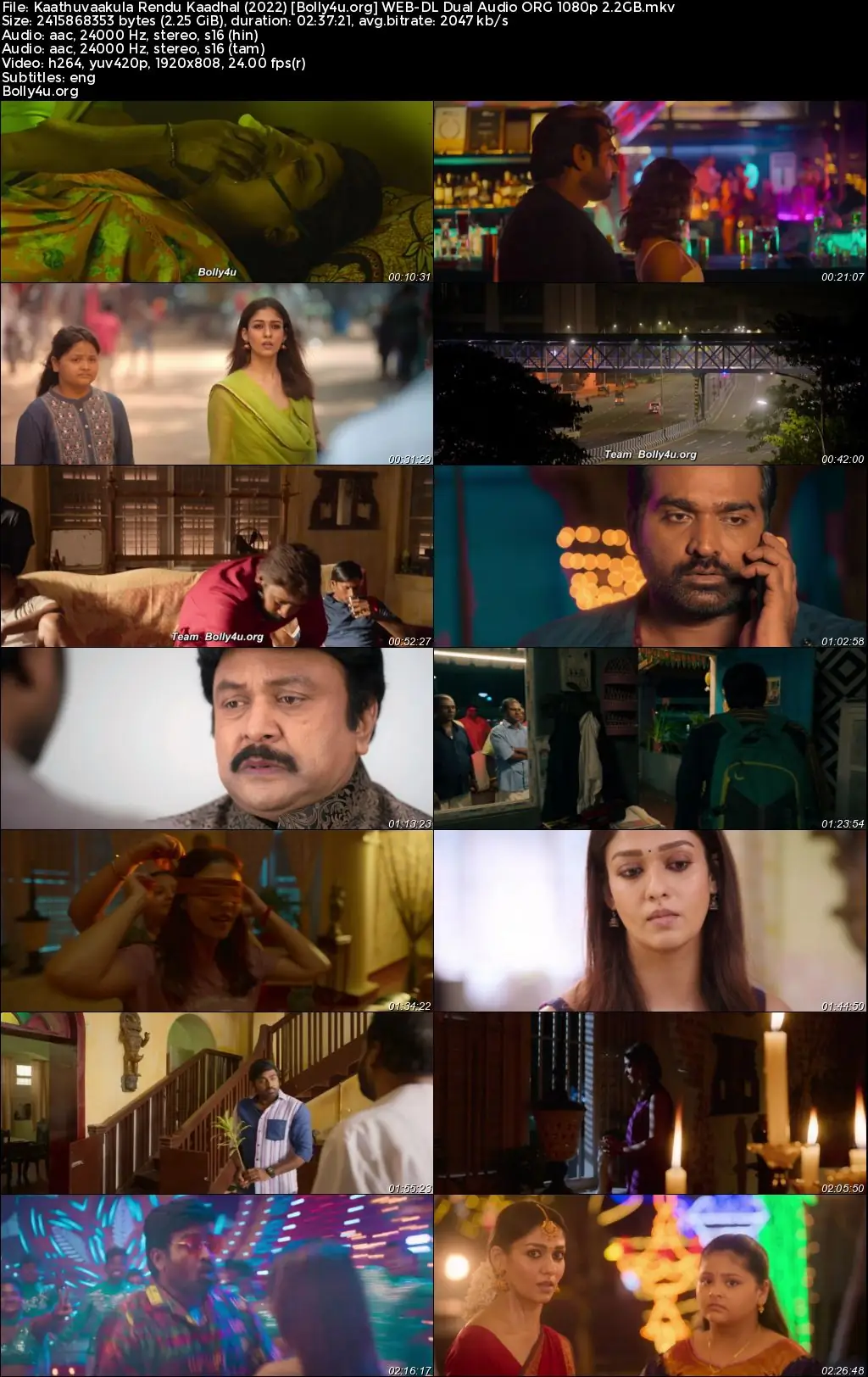 Kaathuvaakula Rendu Kaadhal 2022 WEB-DL UNCUT Hindi Dual Audio ORG Full Movie Download 1080p  720p  480p