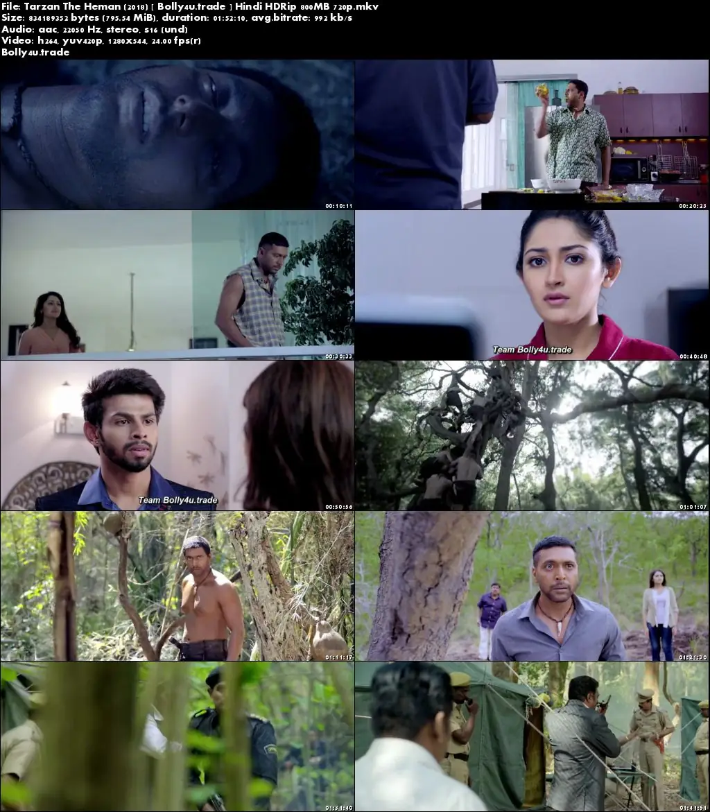 Tarzan The Heman 2018 HDRip 350Mb Full Hindi Movie Download 480p