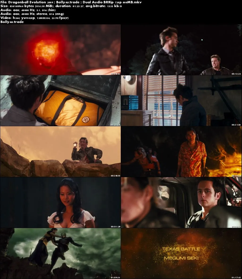 Dragonball Evolution 2009 BluRay 480p Hindi Dual Audio 280MB Download