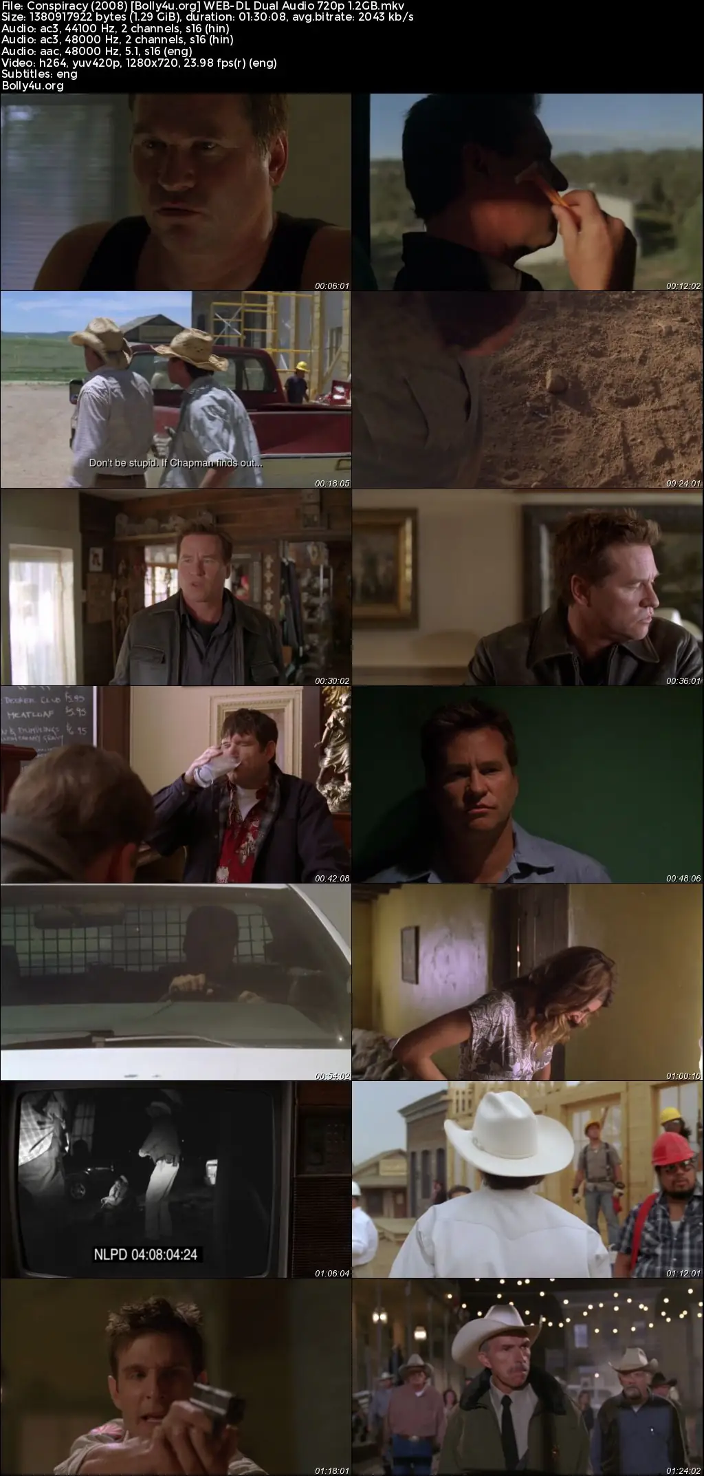 Conspiracy 2008 WEB-DL Hindi Dual Audio Full Movie Download 720p  480p