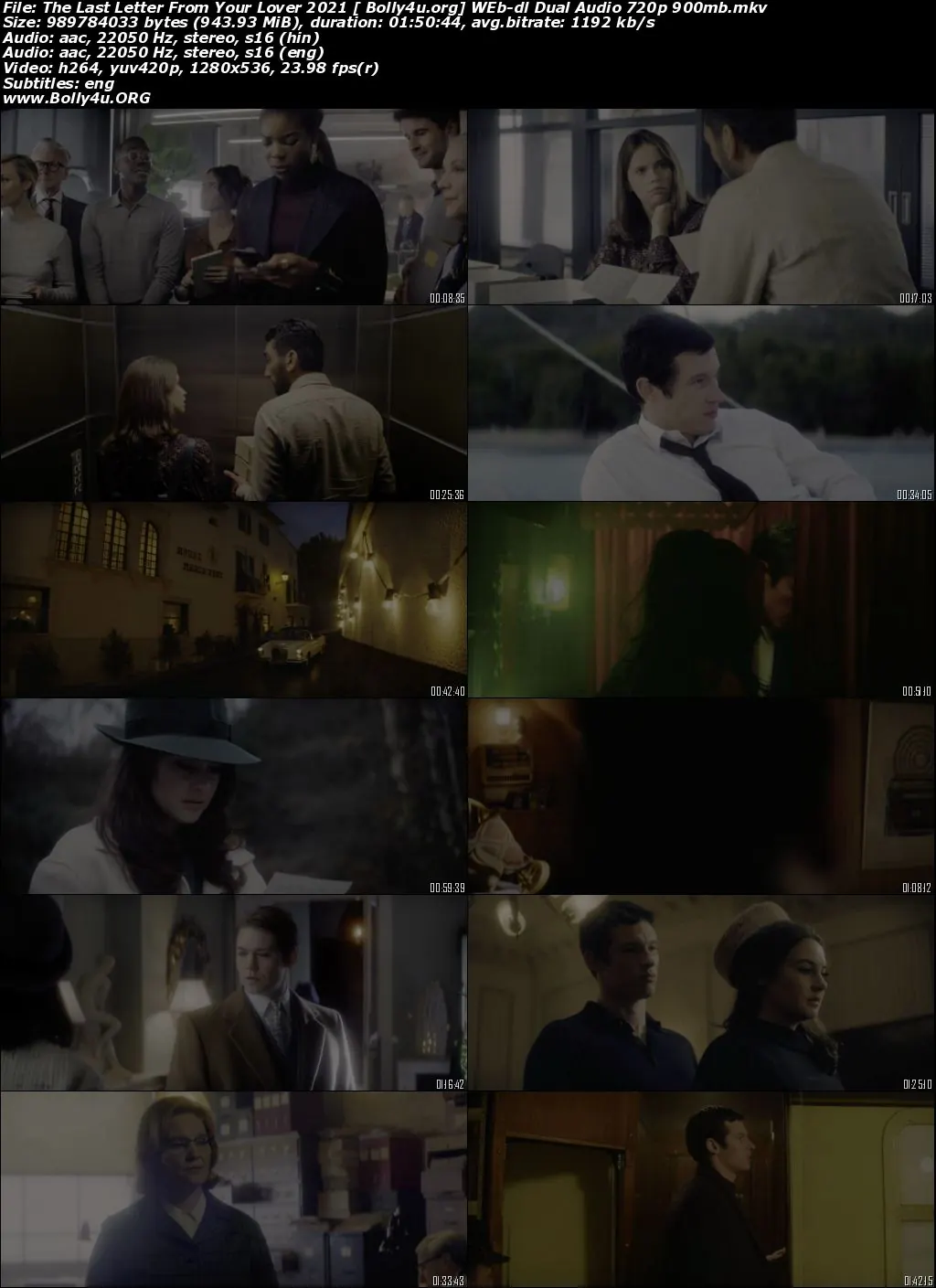 The Last Letter From Your Lover 2021 WEB-DL 300Mb Hindi Dual Audio 480p Download