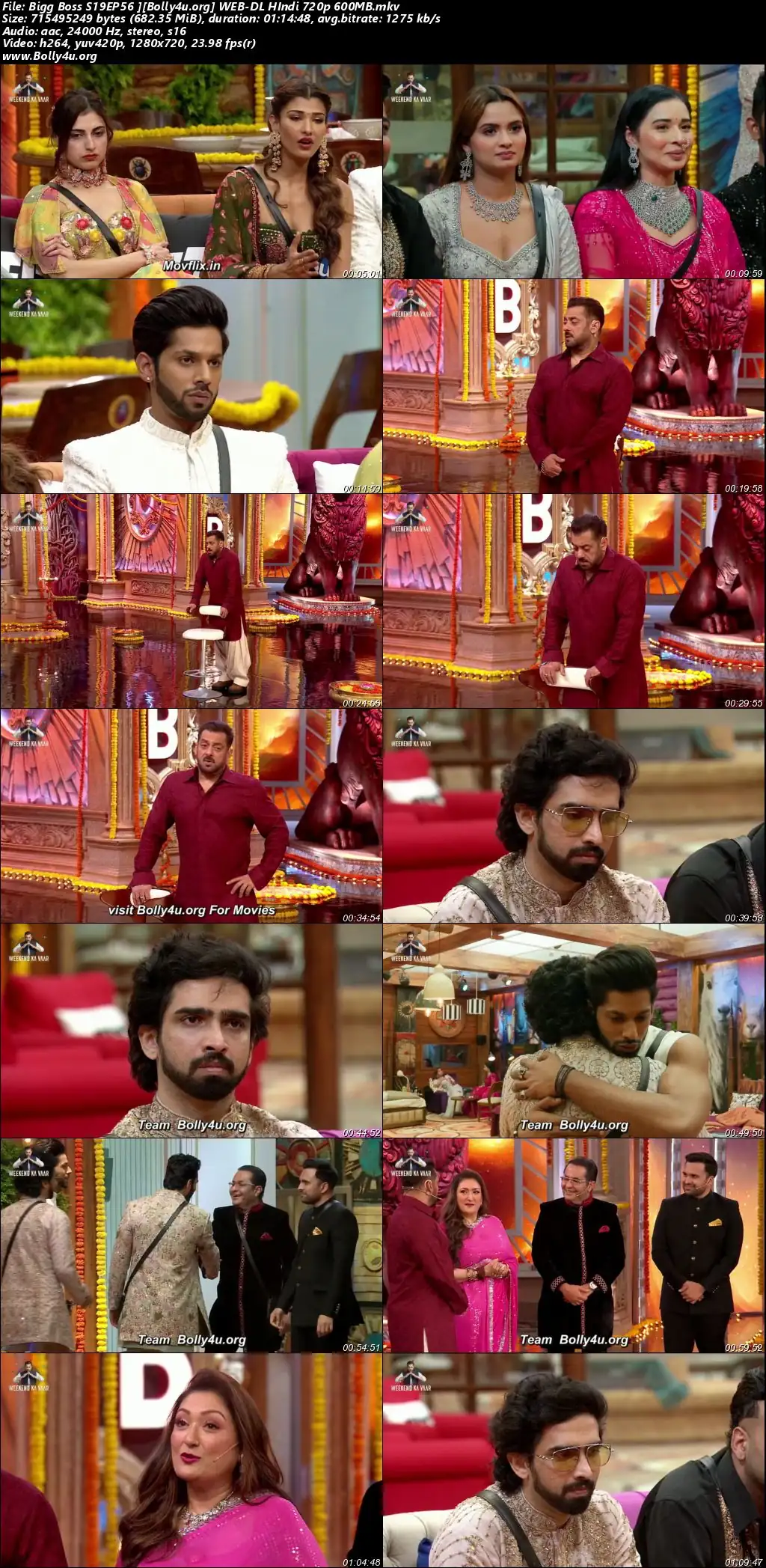 Bigg Boss 2025 WEB-DL Hindi S19EP56 Download 720p  480p