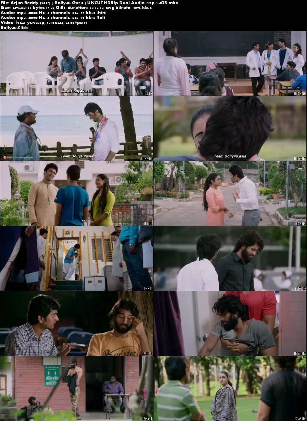 Arjun Reddy 2017 HDRip UNCUT Hindi Dubbed Dual Audio 720p Download