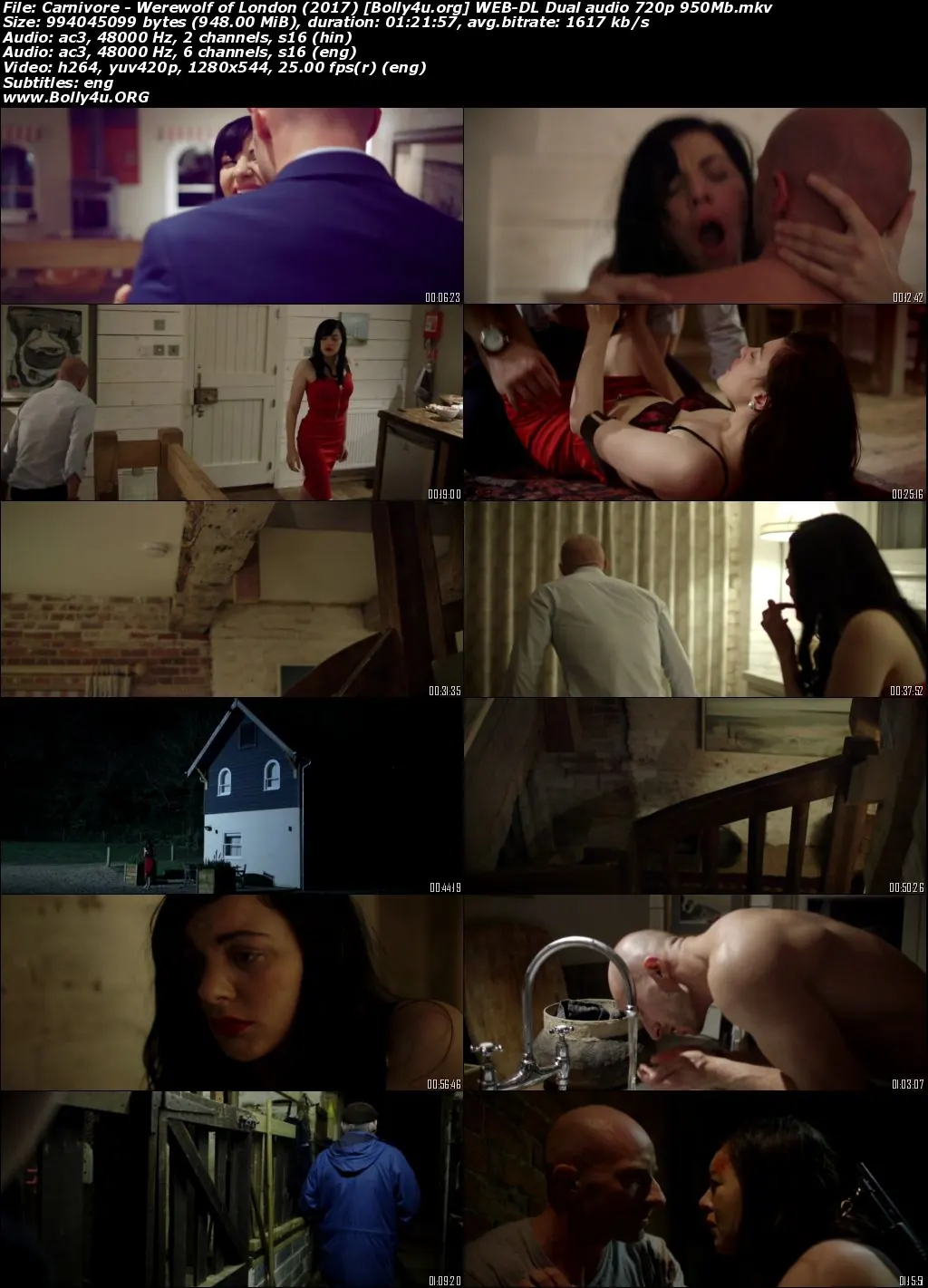 Carnivore Werewolf of London 2017 WEB-DL Hindi Dual Audio Full Movie Download 720p  480p