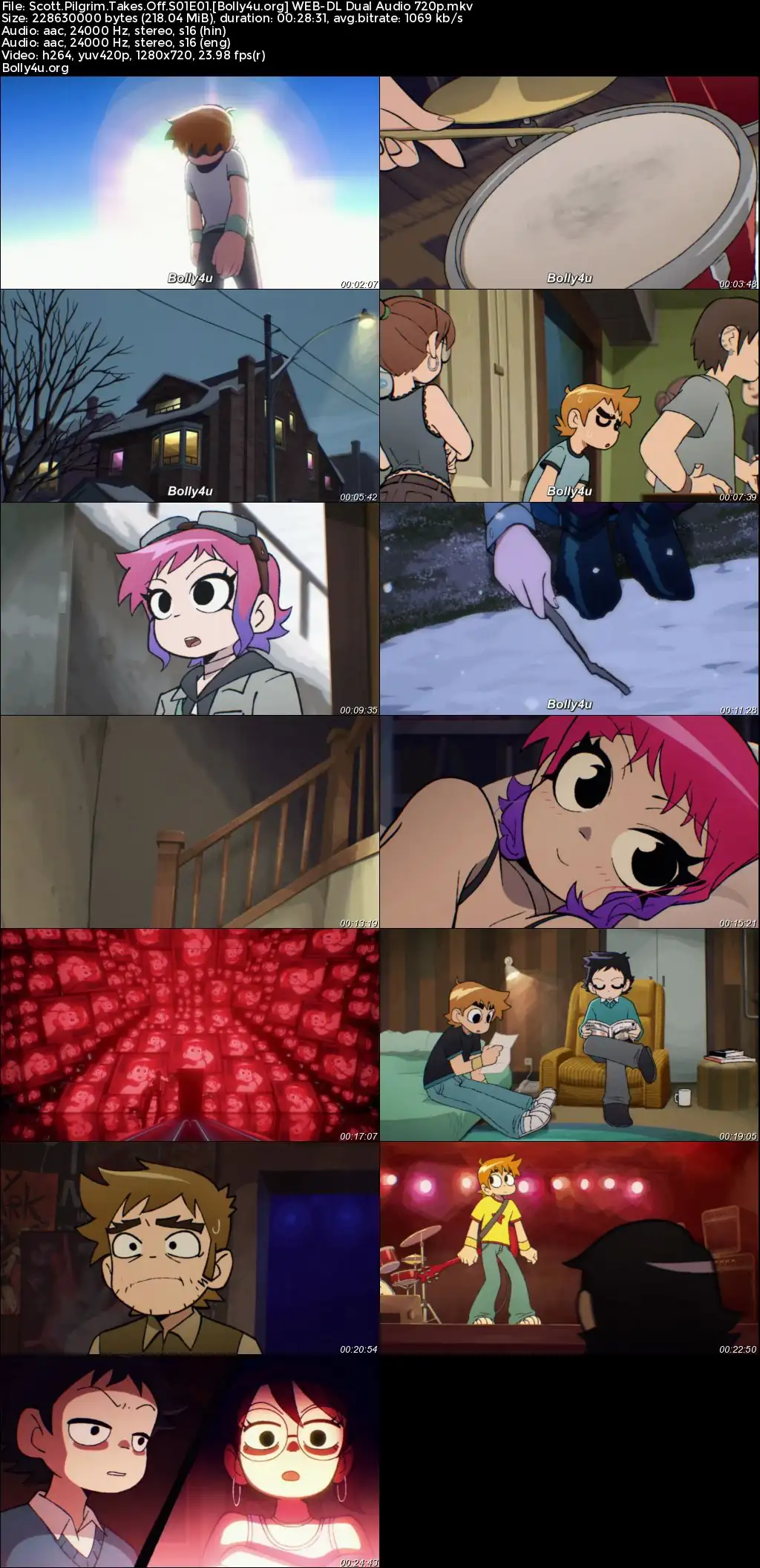 Scott Pilgrim Takes Off 2023 WEB-DL Hindi Dual Audio ORG S01 Complete Download 720p  480p