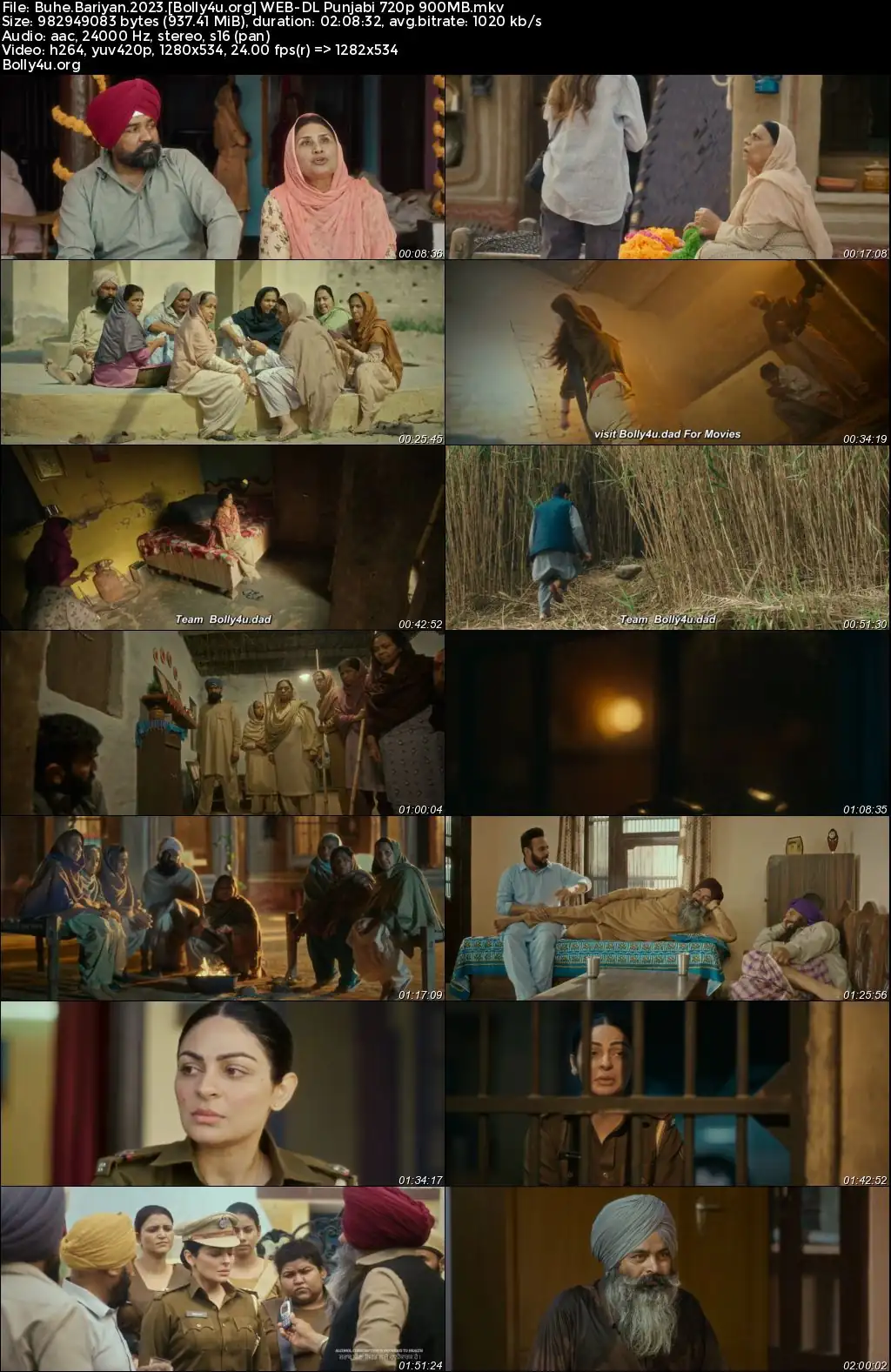 Buhe Bariyan 2023 WEB-DL Punjabi Full Movie Download 1080p  720p  480p
