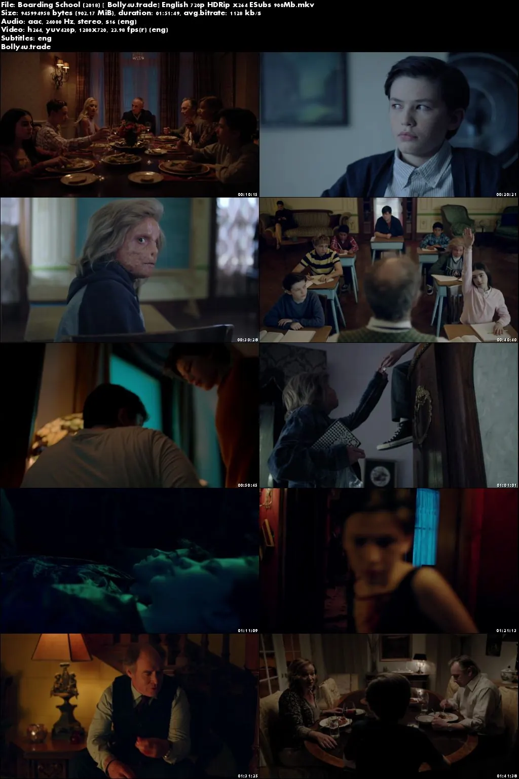 Boarding School 2018 HDRip 900Mb Full English Movie Download 720p