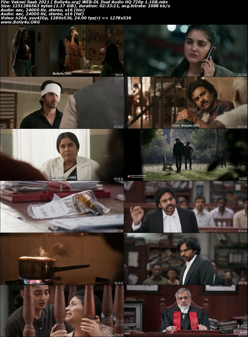 Vakeel Saab 2021 WEB-DL 1.1Gb Hindi (HQ) Dual Audio 720p Download