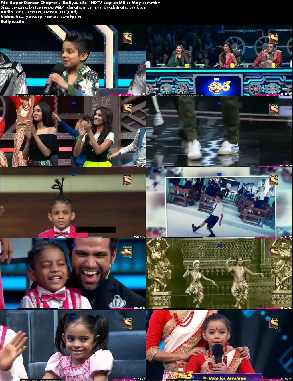 Super Dancer Chapter 3 HDTV 480p 300MB 04 May 2019 Download