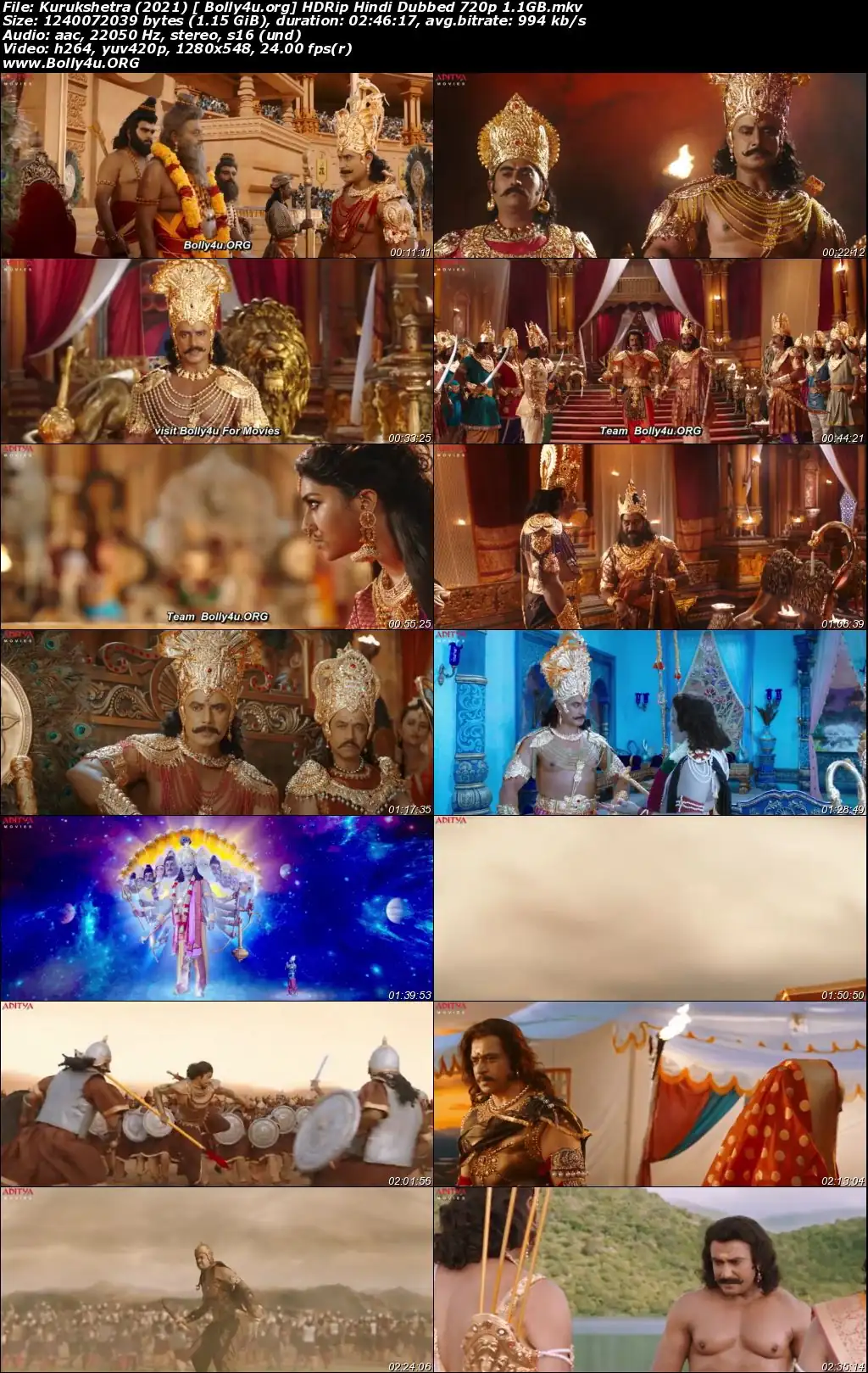 Kurukshetra 2021 HDRip 500MB Hindi Dubbed 480p Download