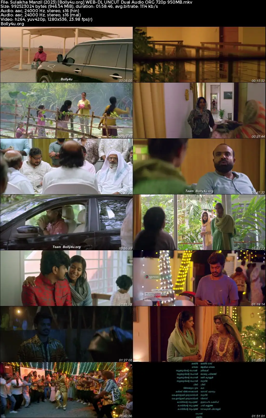 Sulaikha Manzil 2023 WEB-DL UNCUT Hindi Dual Audio ORG Full Movie Download 1080p  720p  480p