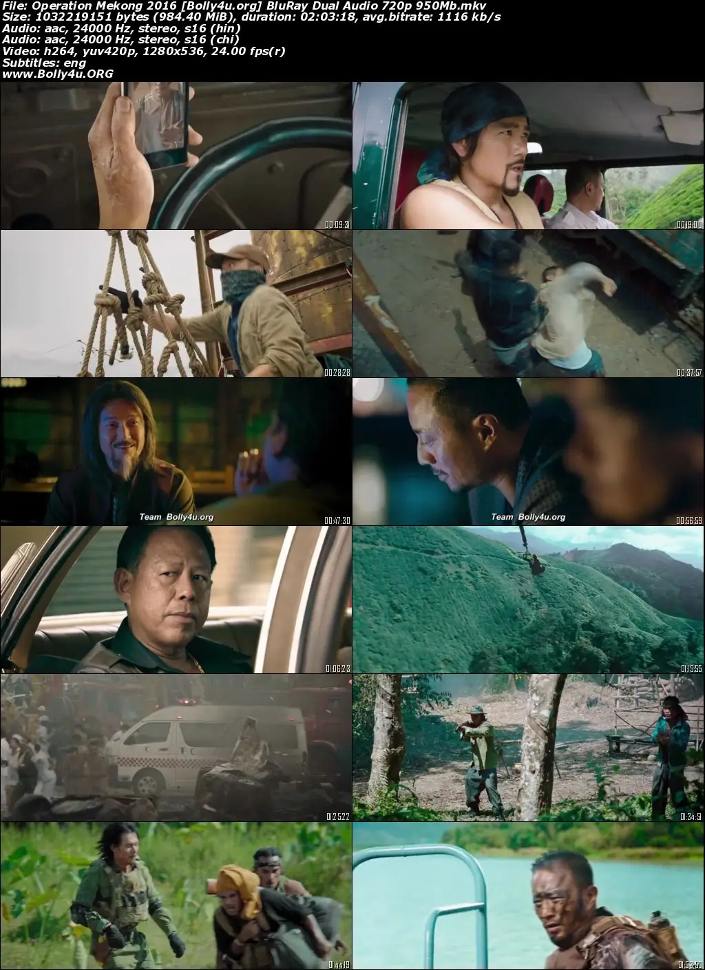 Operation Mekong 2016 BRRip Hindi Dual Audio Full Movie Download