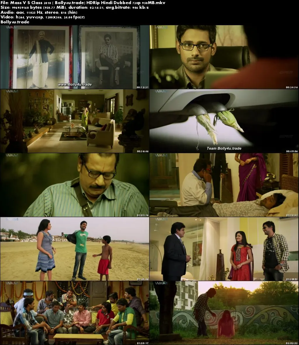 Mass VS Class 2018 HDRip 950MB Full Hindi Dubbed Movie Download 720p