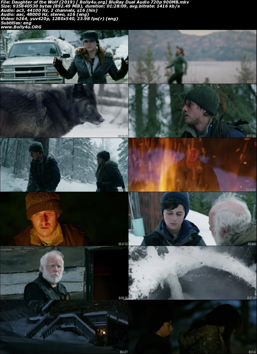 Daughter of the Wolf 2019 BluRay 900Mb Hindi Dual Audio 720p Download