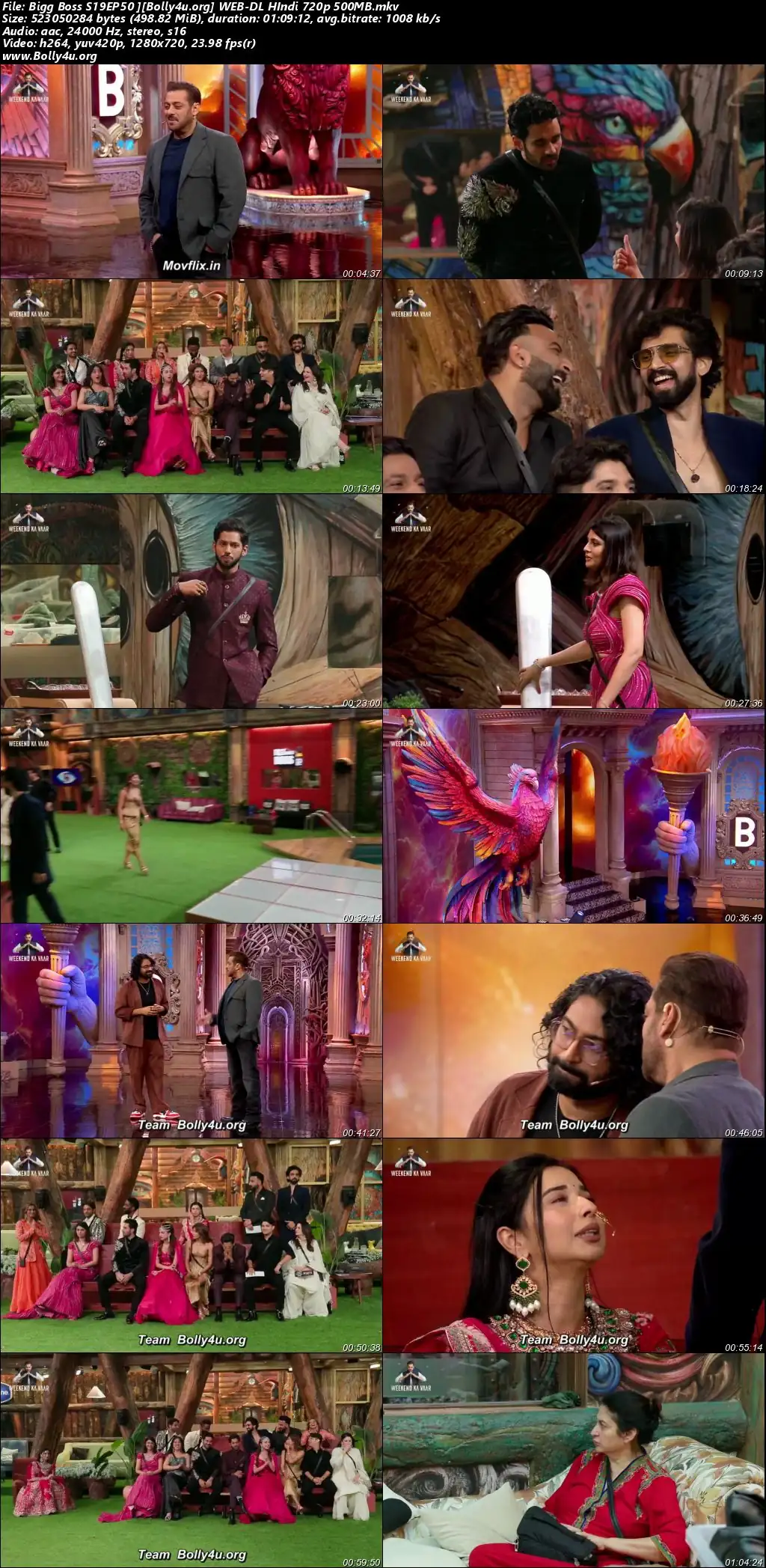Bigg Boss 2025 WEB-DL Hindi S19EP50 Download 720p  480p
