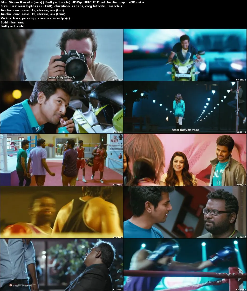 Maan Karate 2014 HDRip UNCUT Hindi Dual Audio 720p Download