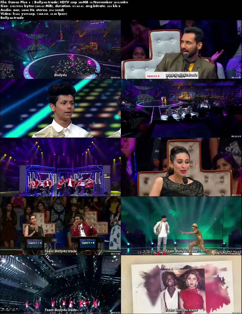 Dance Plus Season 4 HDTV 480p 200MB 10 November 2018 Download
