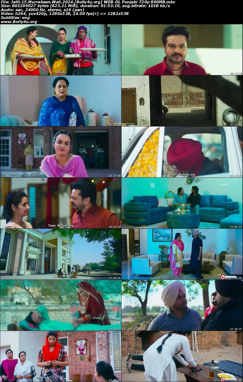 Jatti 15 Murrabean Wali 2024 WEB-DL Punjabi Full Movie Download 1080p  720p  480p