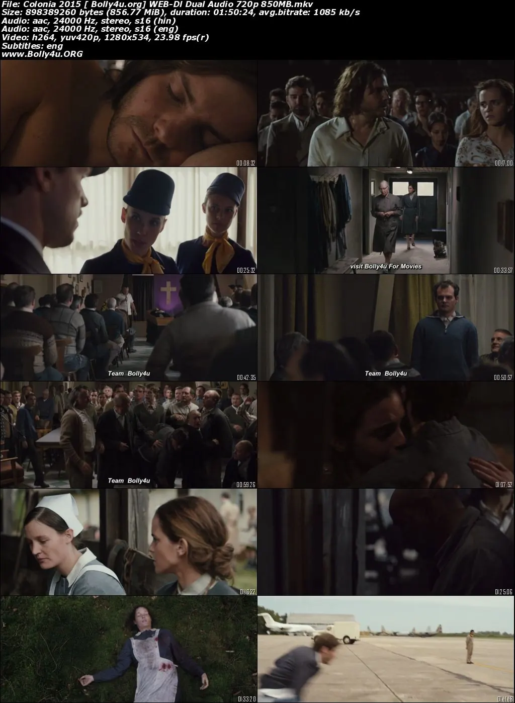 Colonia 2015 WEB-DL 850MB Hindi Dual Audio 720p Download