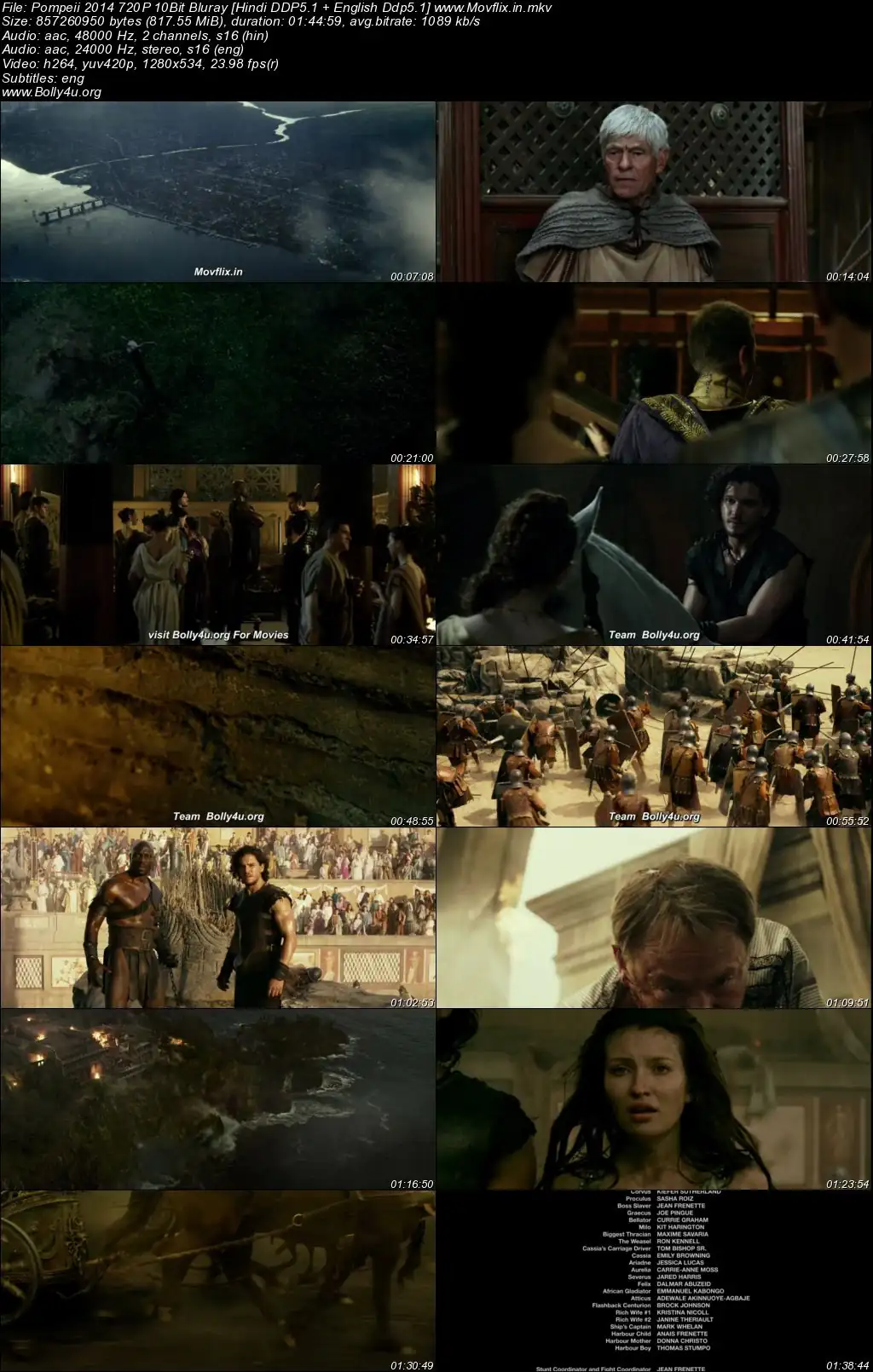 Apocalypse Pompeii 2014 BluRay Hindi Dual Audio ORG Full Movie Download 1080p  720p  480p
