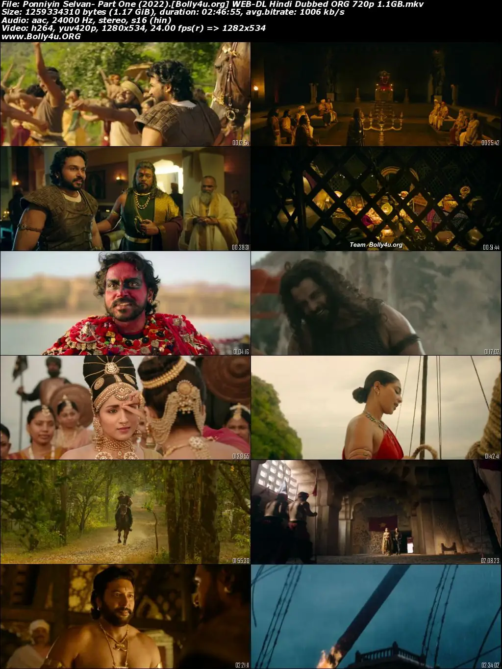 Ponniyin Selvan Part One 2022 WEB-DL Hindi Dubbed ORG Full Movie Download 1080p  720p  480p