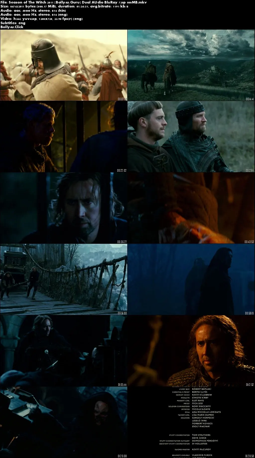 Season of The Witch 2011 BluRay 800MB Hindi Dual Audio 720p Download