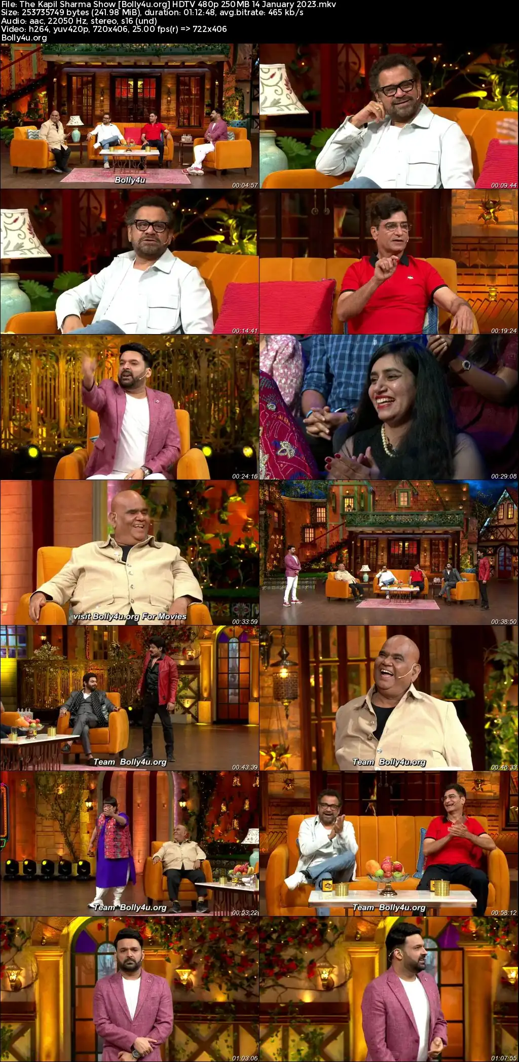 The Kapil Sharma Show HDTV 480p 250MB 14 January 2023 Download
