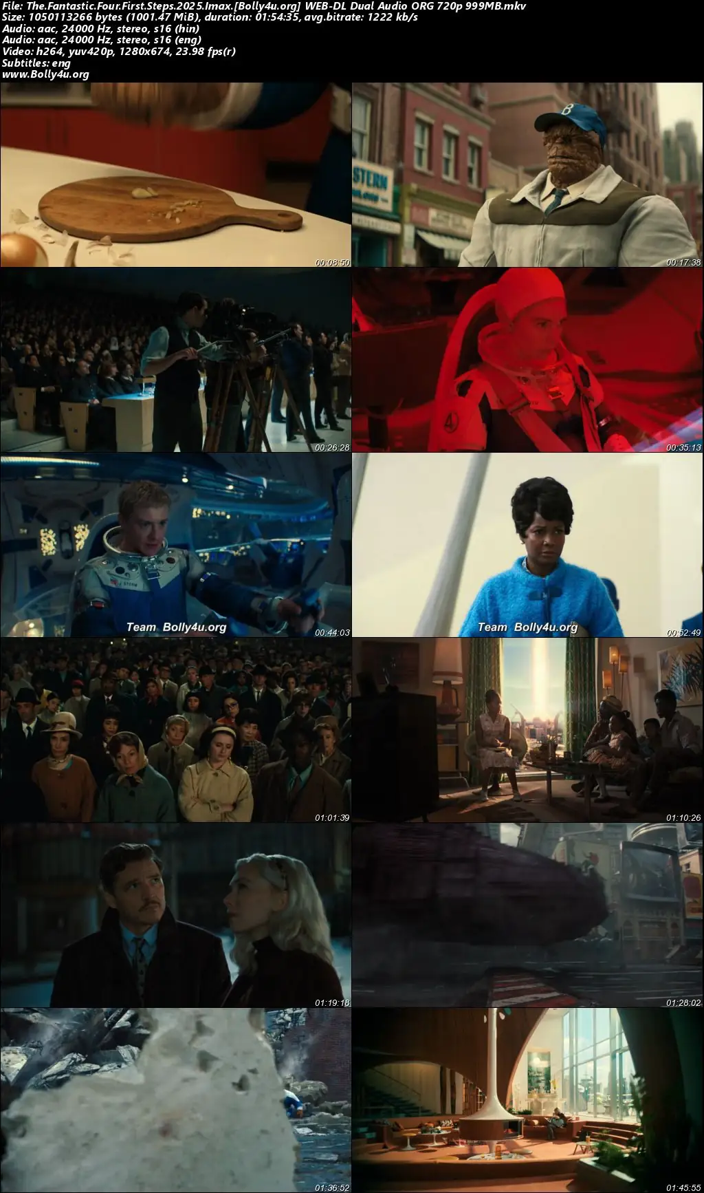 The Fantastic Four First Steps 2025 WEB-DL Hindi Dual Audio ORG Full Movie Download 1080p  720p  480p