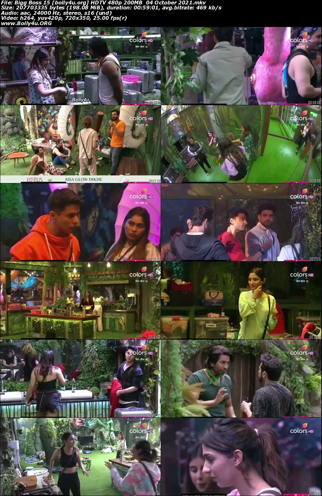 Bigg Boss 15 HDTV 480p 200MB 04 October 2021 Download