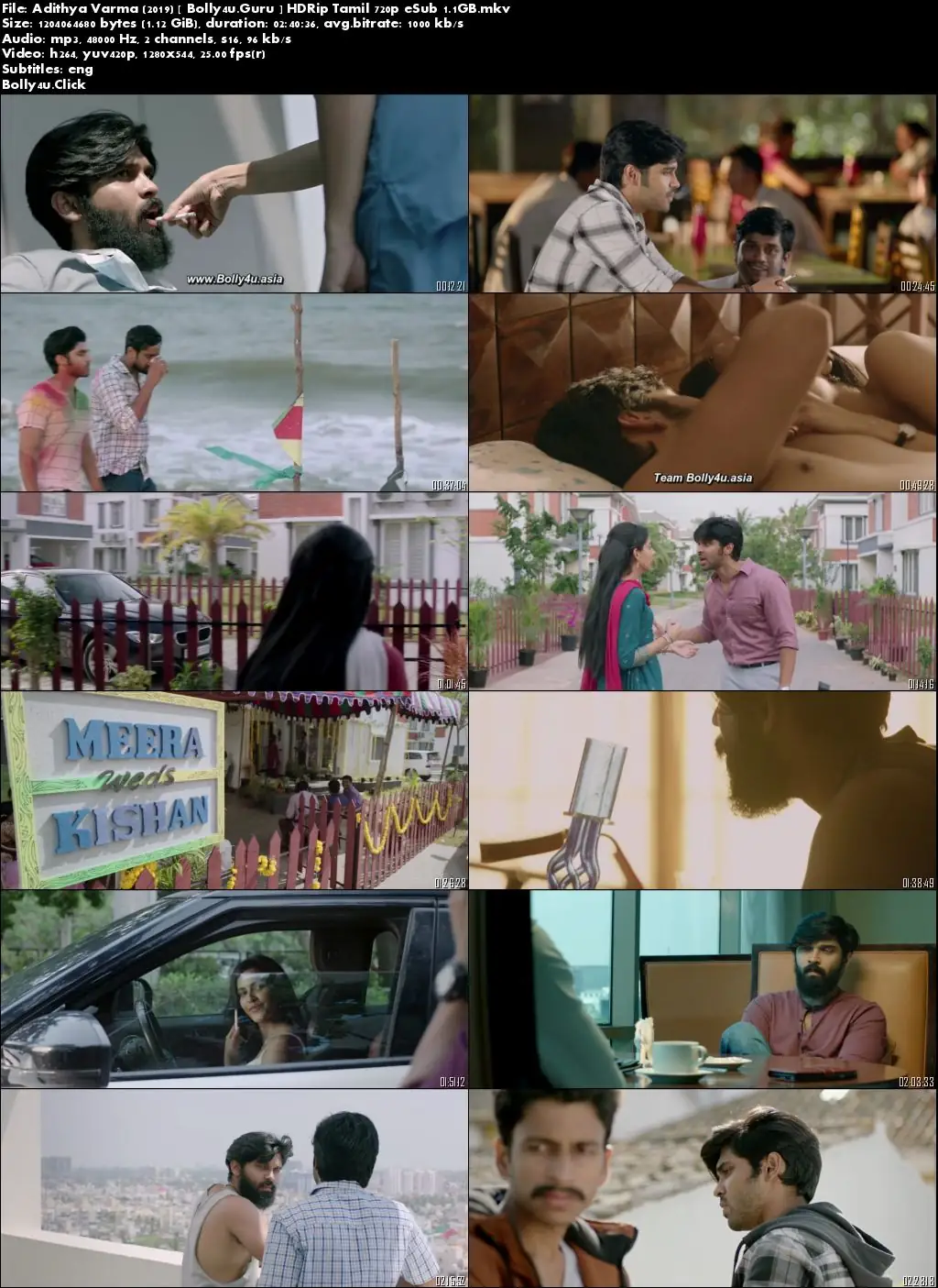 Adithya Varma 2019 HDRip 450MB Tamil 480p ESub Download