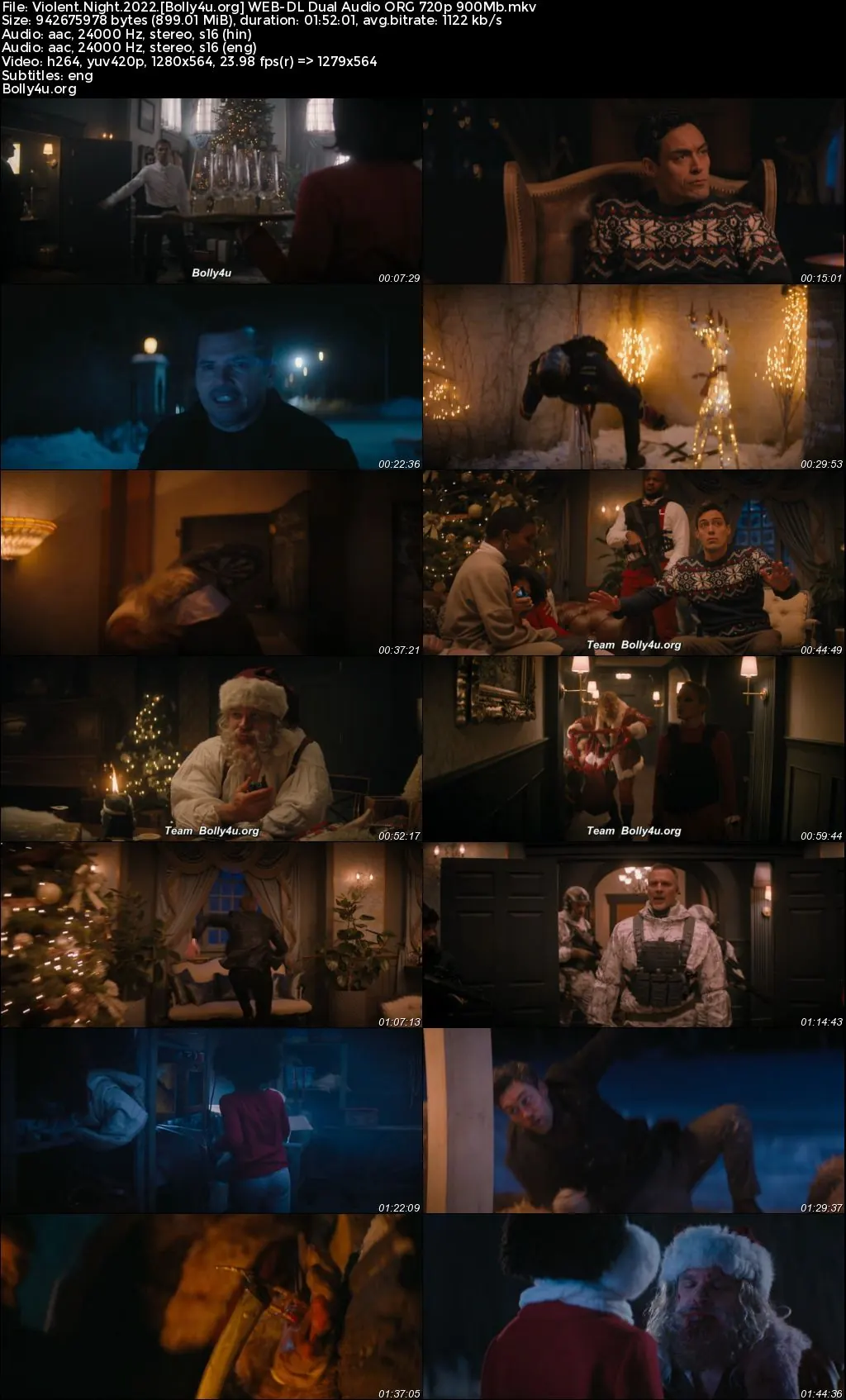 Violent Night 2022 WEB-DL Hindi Dual Audio ORG Full Movie Download 1080p  720p  480p