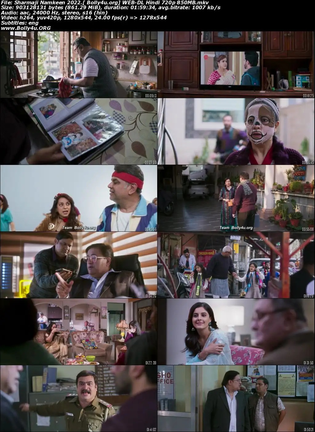 Sharmaji Namkeen 2022 WEB-DL Hindi Movie Download 720p  480p