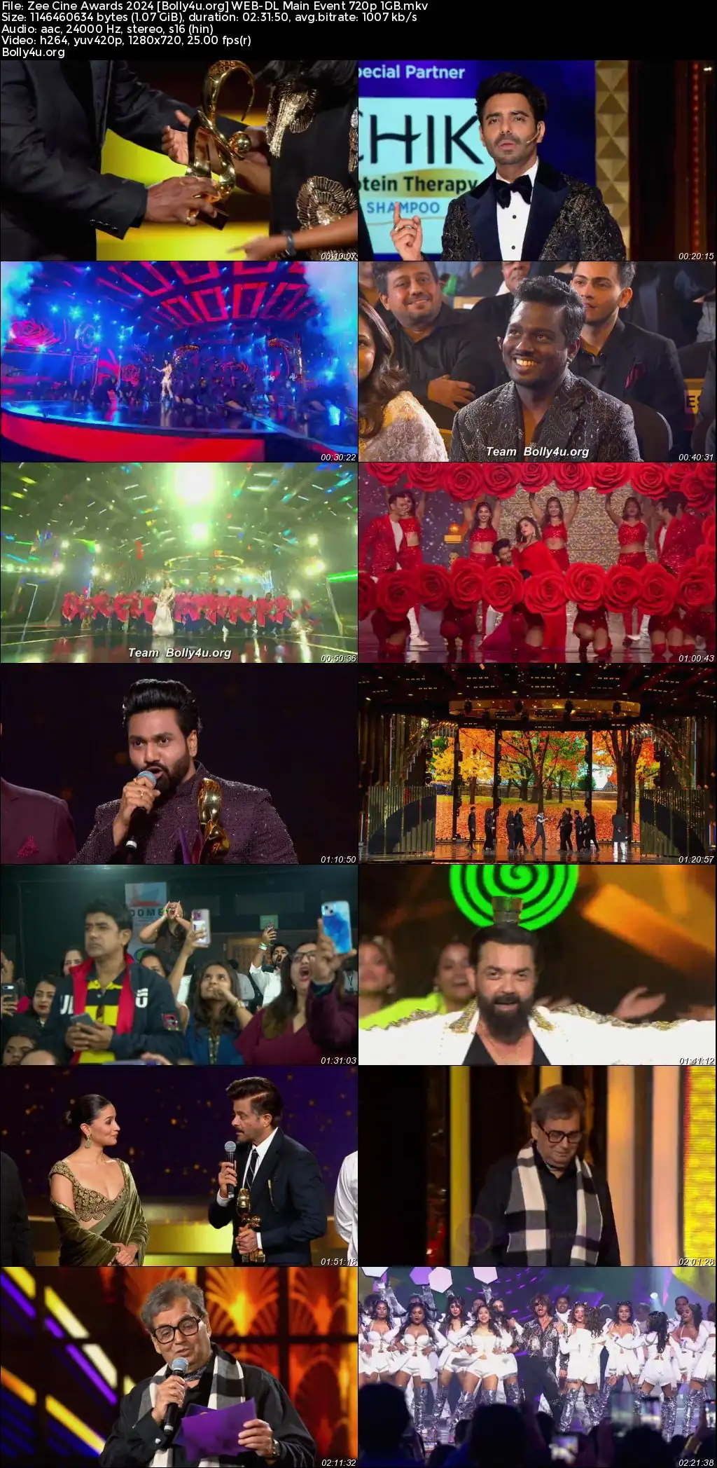 Zee Cine Awards 2024 WEB-DL Maine Event Download 720p  480p